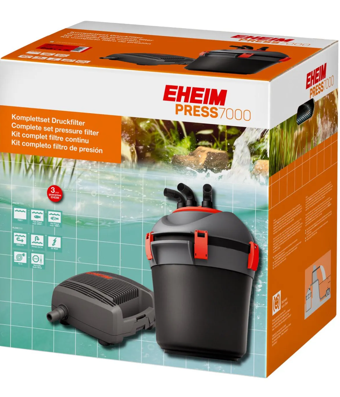 EHEIM Teichpumpe PRESS Komplettset mit Druckfilter