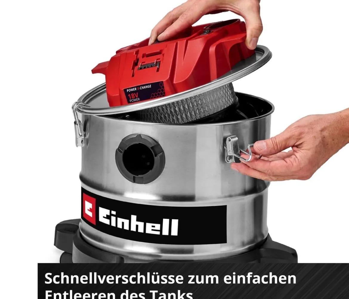 Einhell Akku-Aschesauger TE-AV 18/15 Li C-Solo