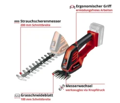 Einhell Akku Gras- und Strauchschere GE-CG 18/100 Li-Solo