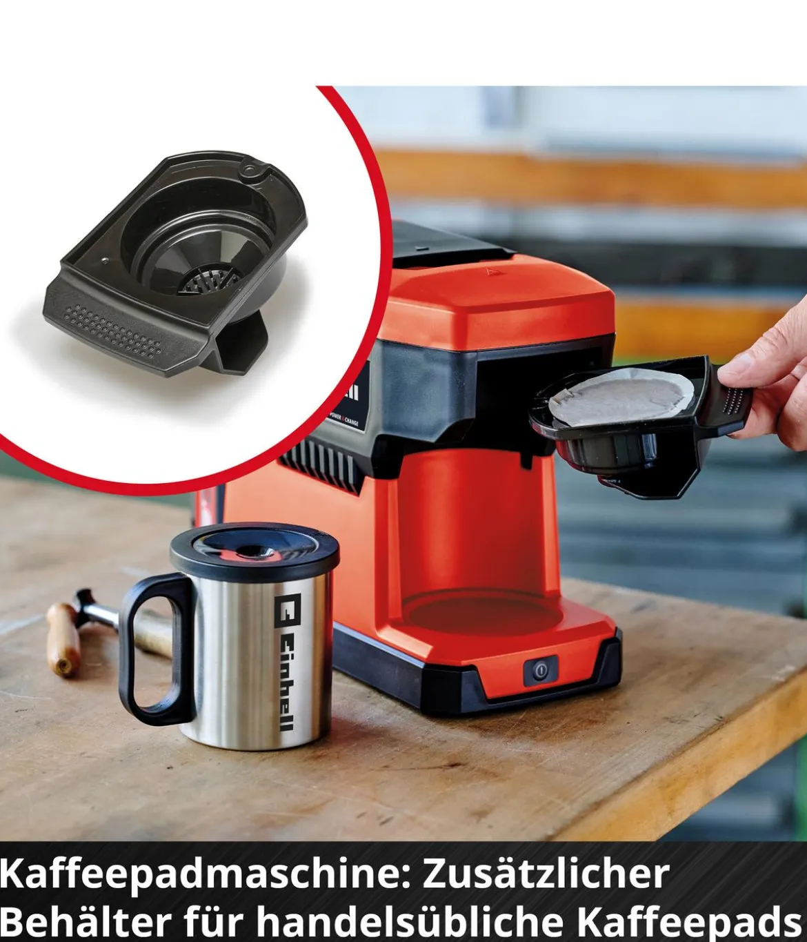 Einhell Akku-Kaffeemaschine TE-CF 18 Li-Solo