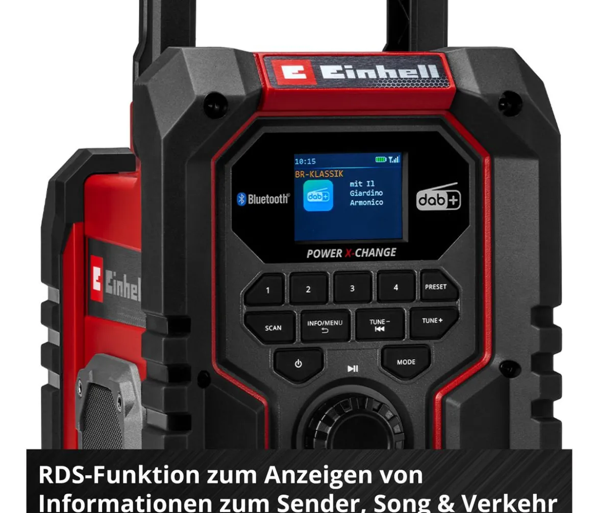 Einhell Akku-Radio TE-CR 18 Li DAB+/FM/BT - Solo