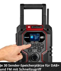 Einhell Akku-Radio TE-CR 18 Li DAB+/FM/BT - Solo