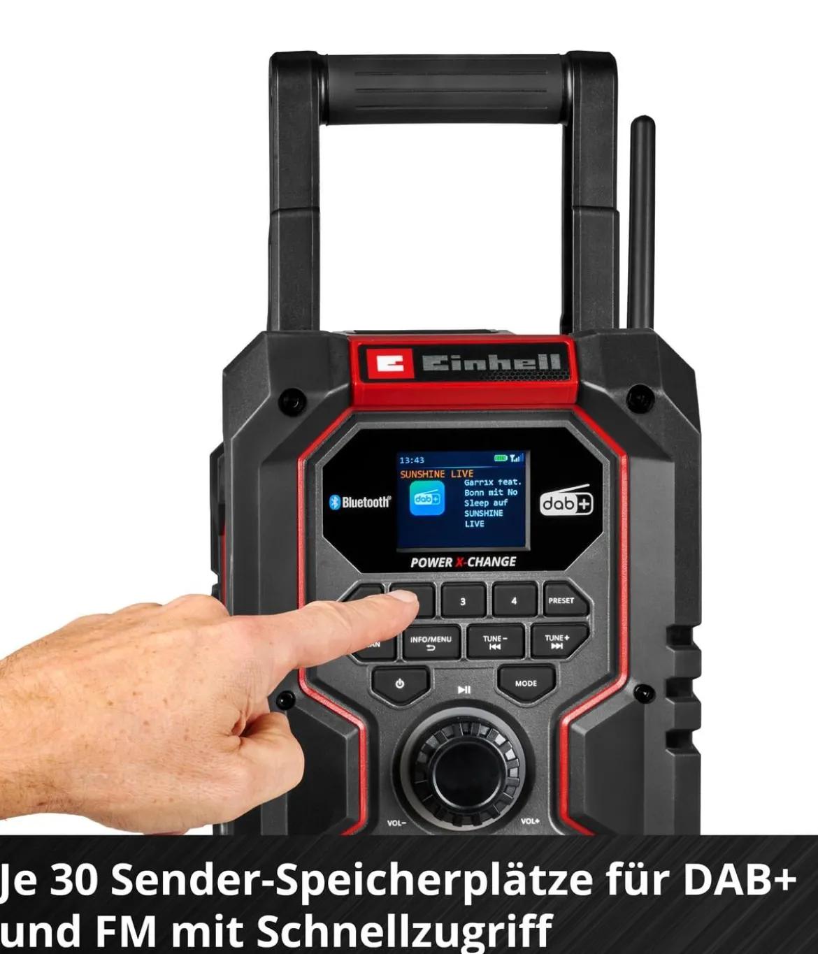 Einhell Akku-Radio TE-CR 18 Li DAB+/FM/BT - Solo