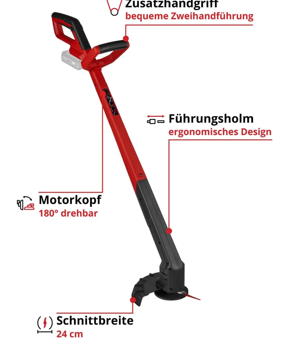 Einhell Akku-Rasentrimmer GC-CT 18/2411 Li P-Solo