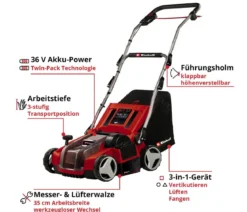 Einhell Akku-Vertikutierer-Lüfter GE-SA 36/35 Li-Solo