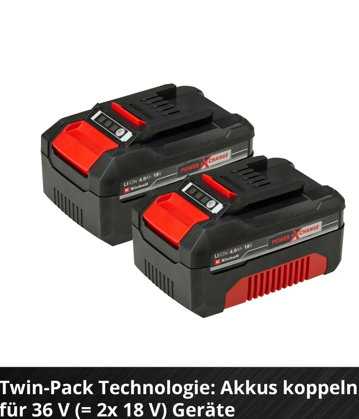 Einhell PXC-Twinpack, 2x 18V 4,0 Ah Akku