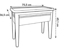 Elho Anzuchttisch XXL, ca. B76/H65/T37 cm