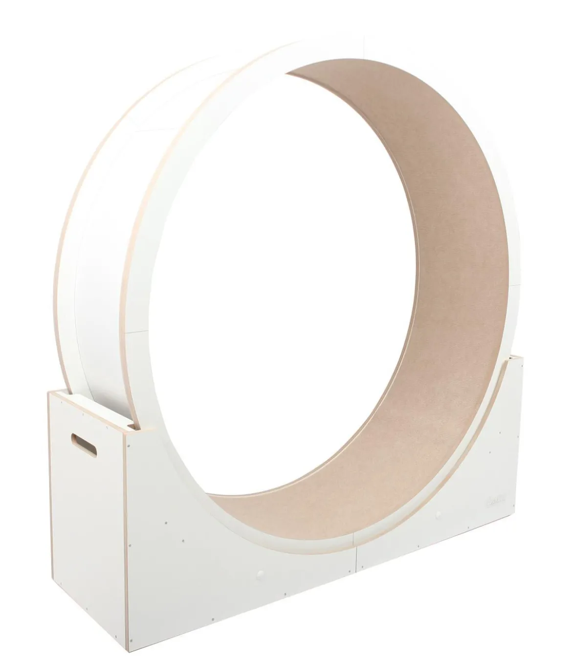 Elmato® Katzenlaufrad Simba XXL, stehend, weiß/beige