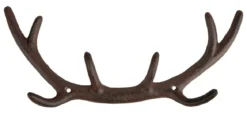 Esschert Design Gusseisen-Wandhaken Geweih