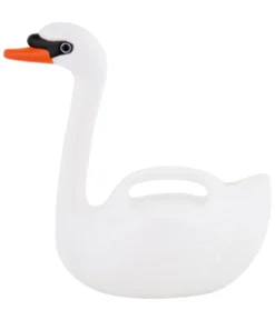 Esschert Kunststoff-Gießkanne Schwan, weiß, 2 l