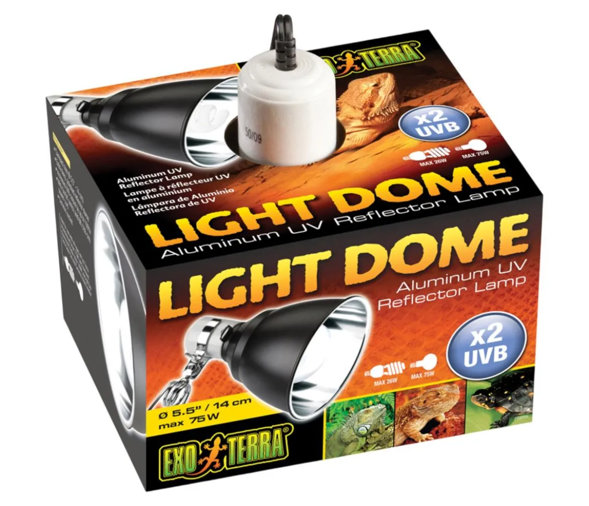 Exo Terra® Light Dome Aluminium UV Reflektorlampe