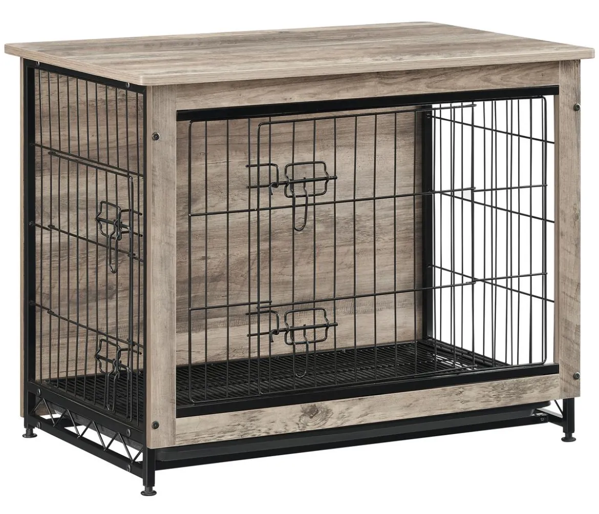 Feandrea Hundekäfig, greige, ca. B82,5/H64/T56 cm