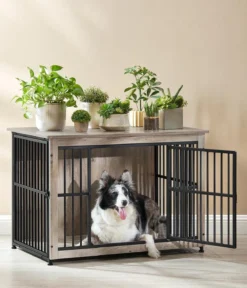 Feandrea Hundekäfig, greige, ca. B98/H69/T65 cm