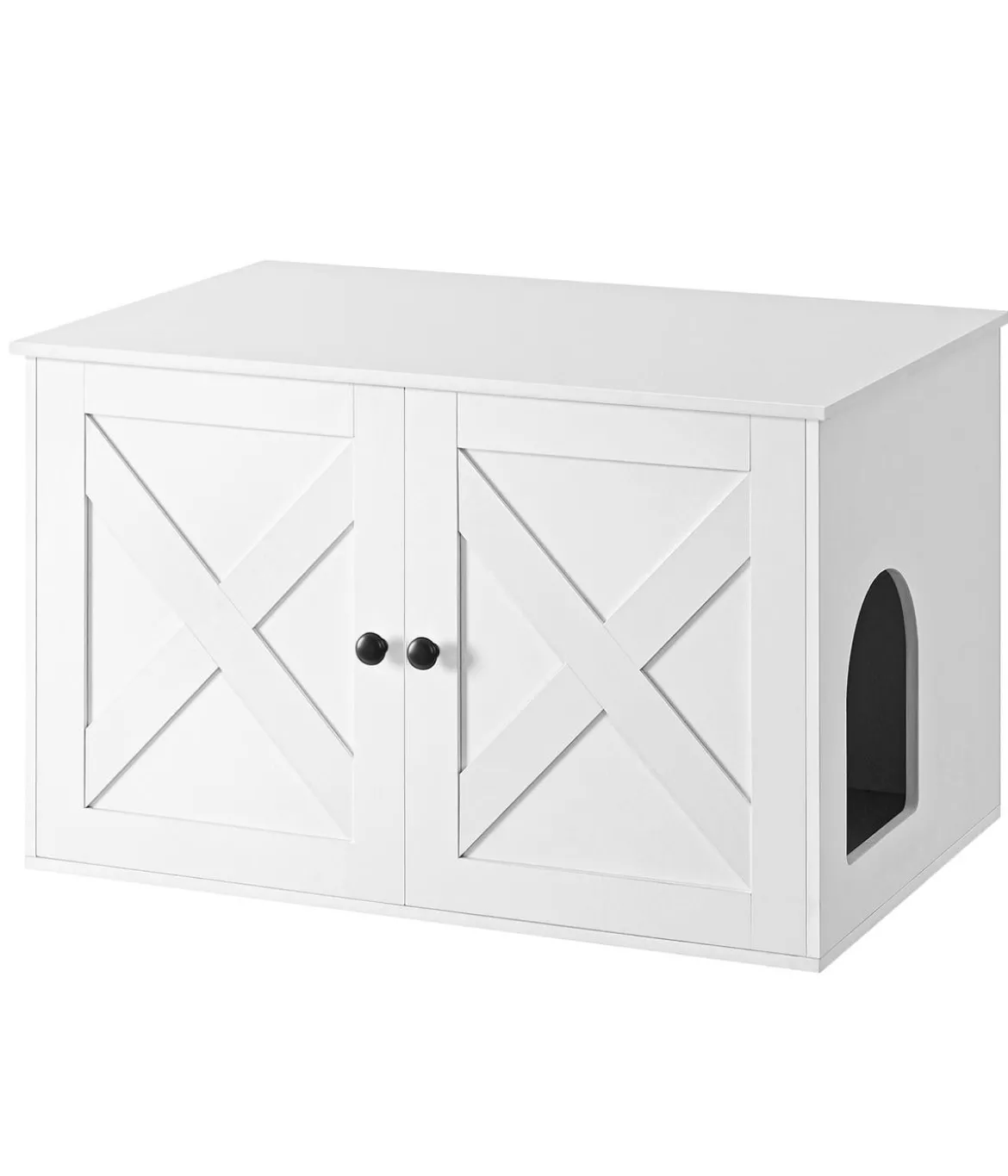 Feandrea Katzenklo-Schrank mit Türen, ca. B80/H49,2/T53 cm