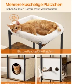 Feandrea Kratzbaum, braun/weiß, ca. B80/H153/T40 cm