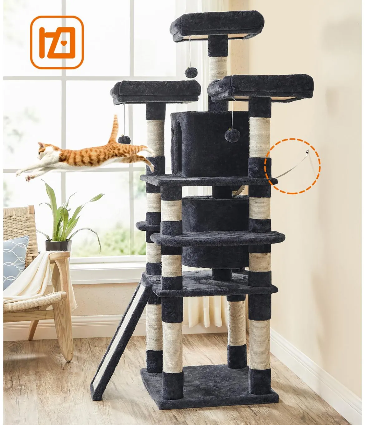Feandrea Kratzbaum, ca. B60/H172/T55 cm