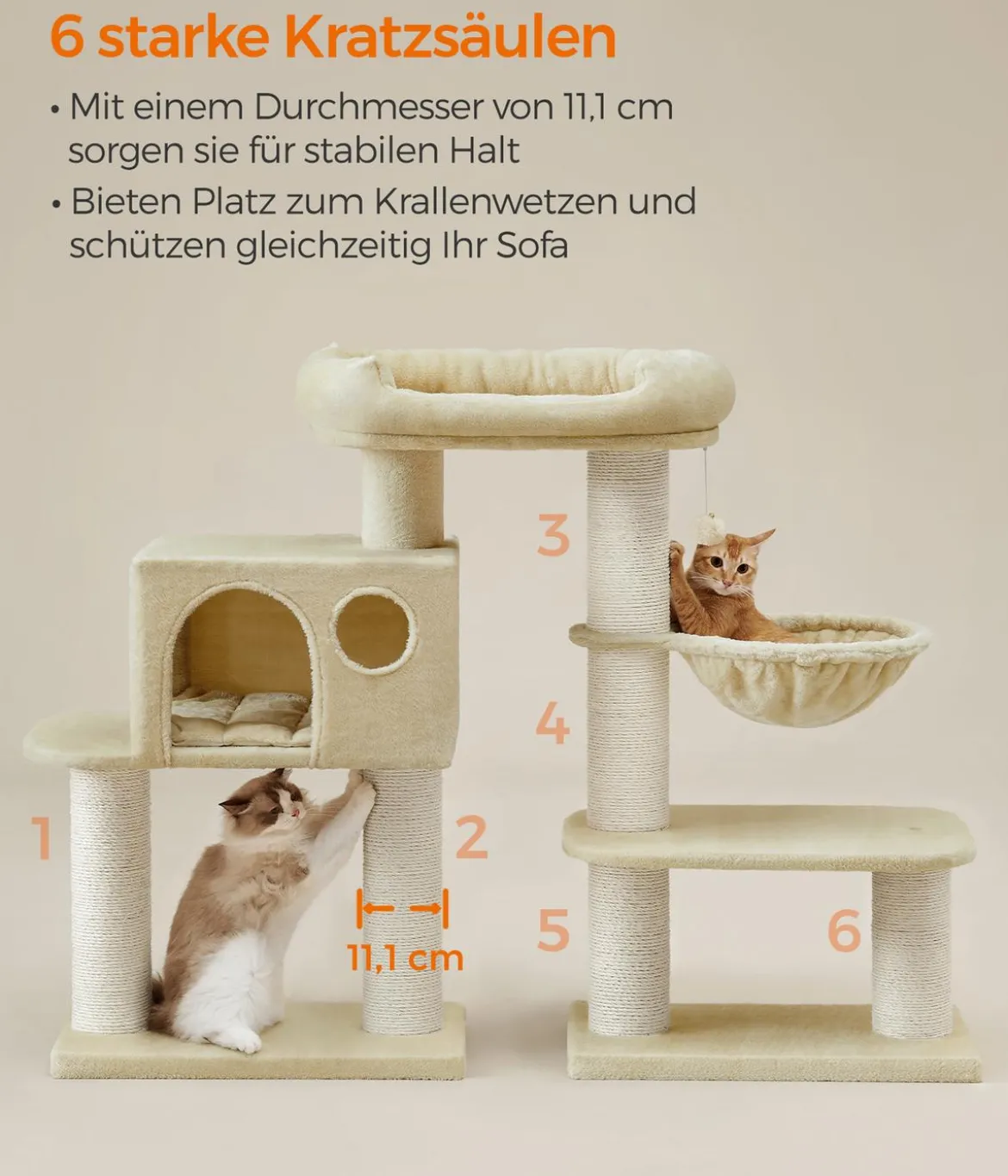 Feandrea Kratzbaum, ca. B70/H107/T60 cm