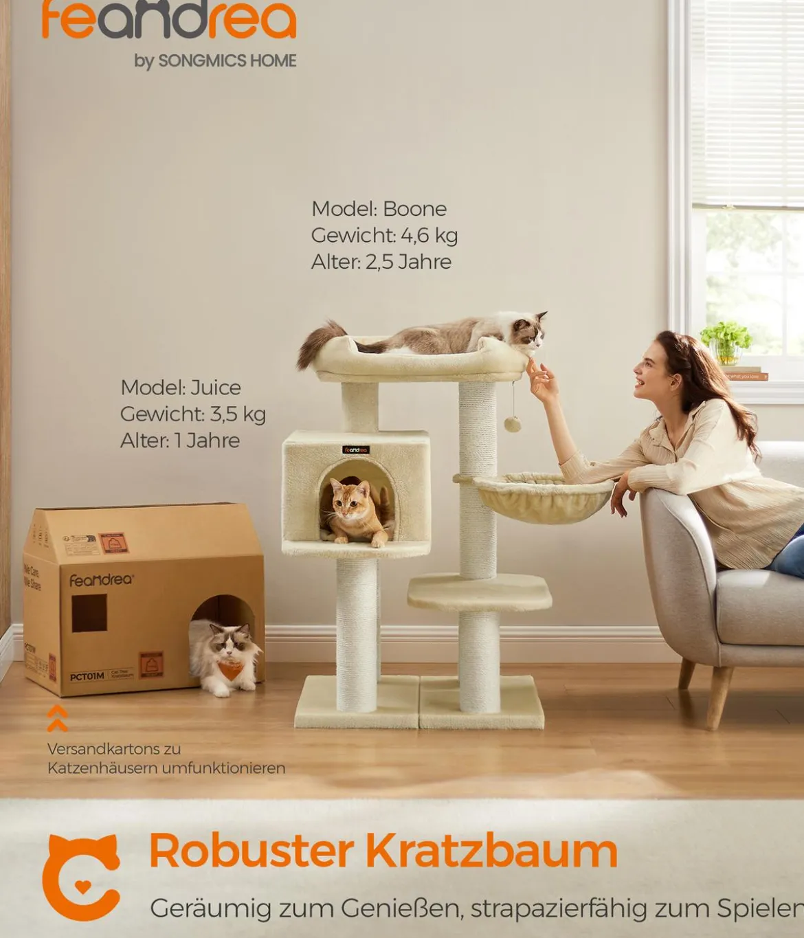 Feandrea Kratzbaum, ca. B70/H107/T60 cm