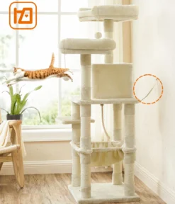 Feandrea Kratzbaum mit Hängematte, ca. B55/H143/T45 cm