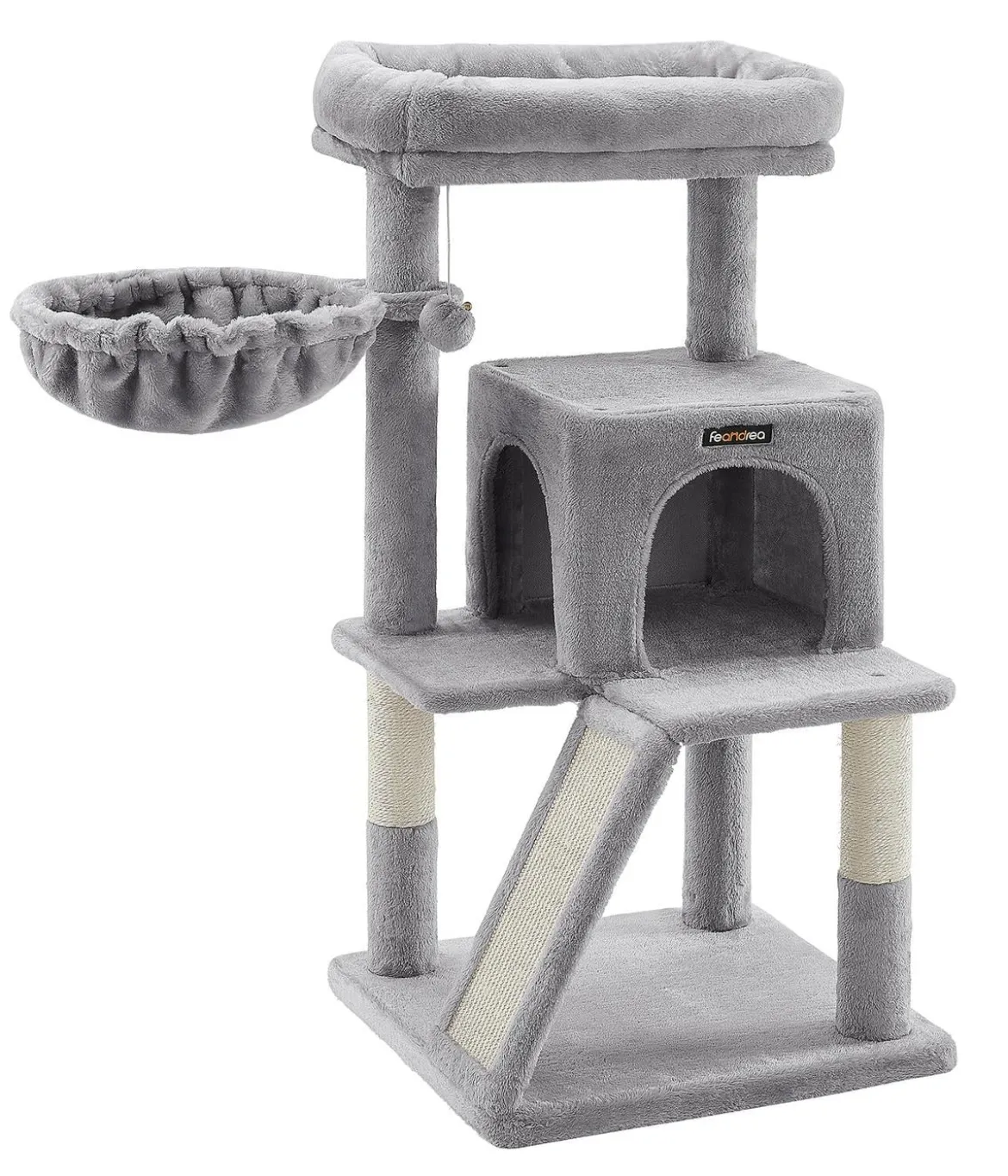 Feandrea Kratzbaum mit Kratzrampe, ca. B45/H96/T48 cm
