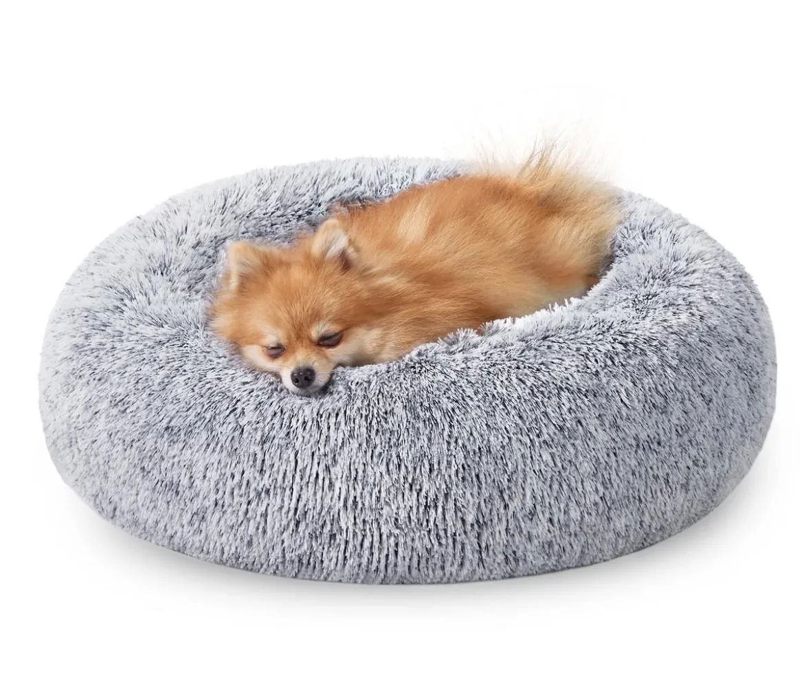 Feandrea Kuschelbett, rund, grau, Ø60/H20 cm