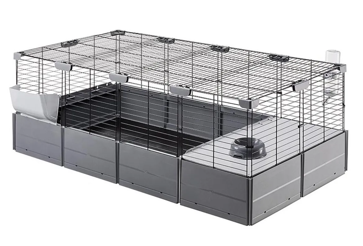 ferplast Nagerheim Multipla Maxi, schwarz, ca. B142/H50/T72 cm