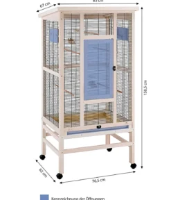 ferplast Vogelvoliere Wilma, hellbraun