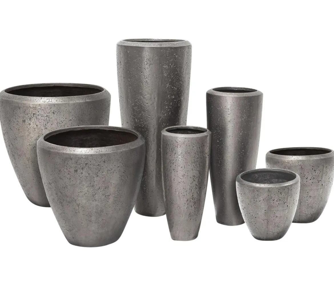 fleur ami Kunststoff-Topf Grace, konisch, silber