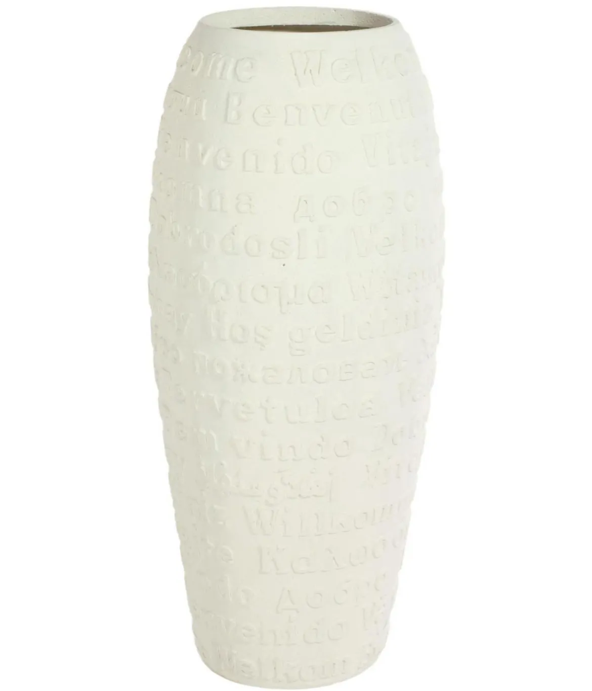 fleur ami Kunststoff-Vase Welcome, bauchig, creme