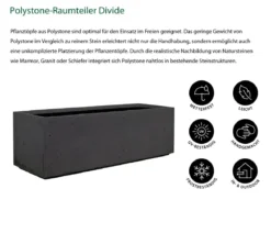 fleur ami Polystone-Raumteiler Divide, rechteckig, ca. B100/H30/T35 cm