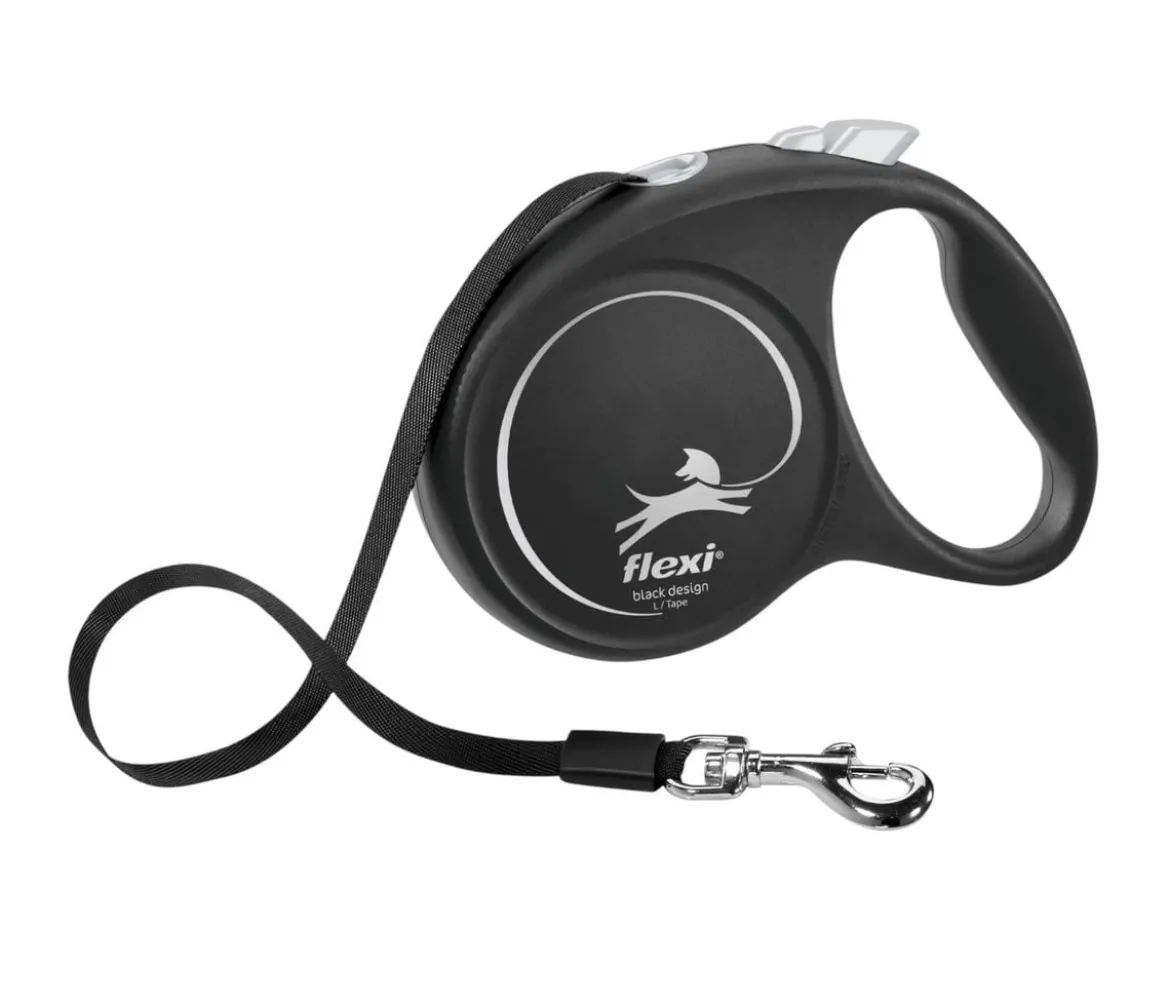 flexi® Hundeleine Gurt-Leine Black Design, L, 5 m