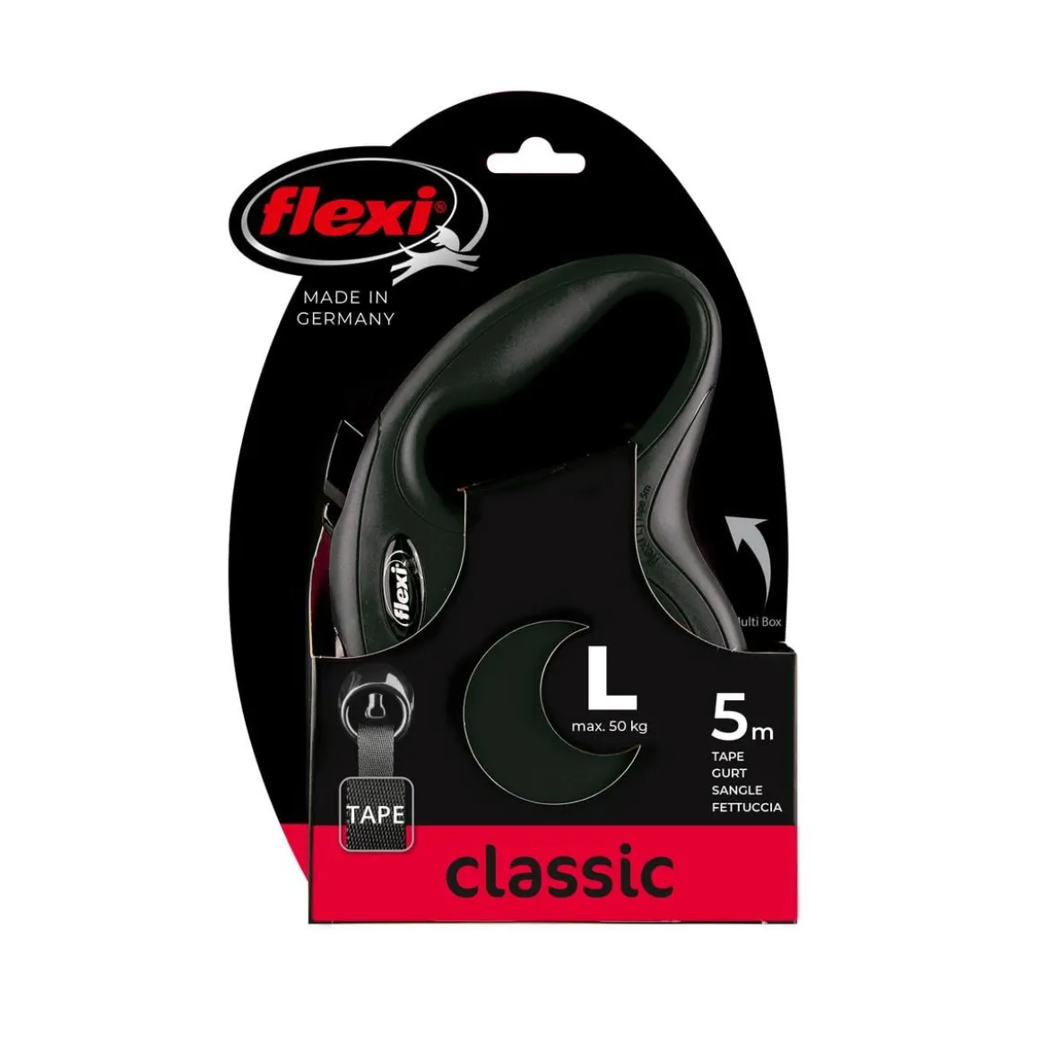 flexi® Hundeleine Gurt-Leine Classic, L, 5 m