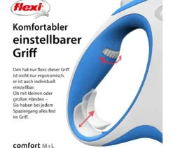 flexi® Hundeleine Gurt-Leine Comfort, M, 5 m