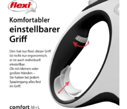 flexi® Hundeleine Gurt-Leine Comfort, M, 5 m
