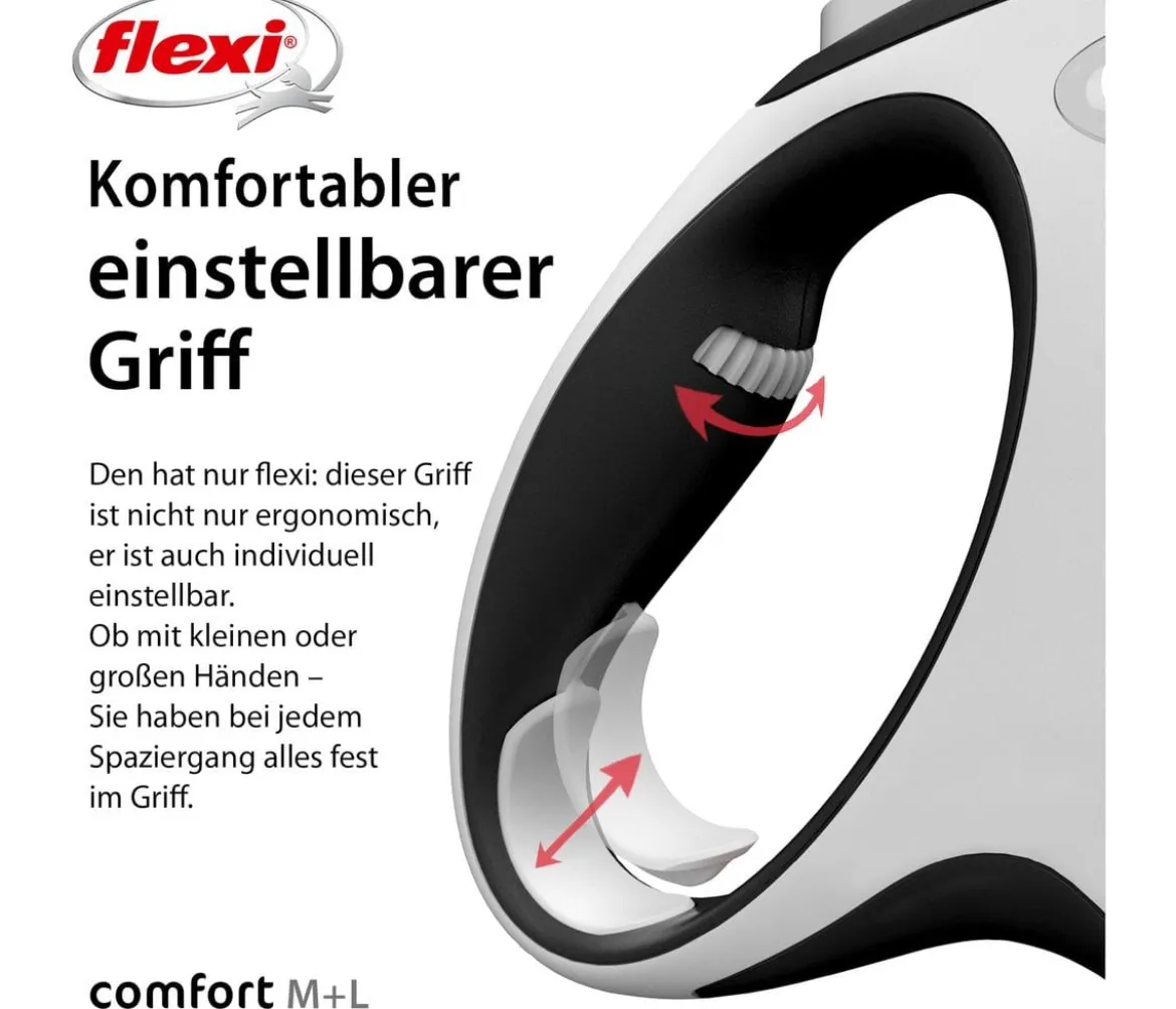 flexi® Hundeleine Gurt-Leine Comfort, M, 5 m