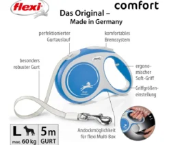 flexi® Hundeleine Gurt-Leine Comfort, L, 5 m