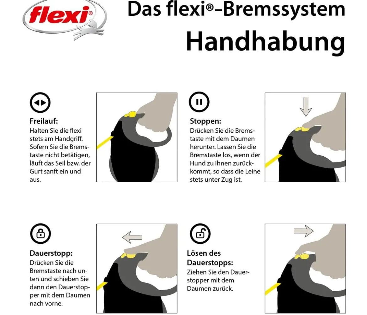 flexi® Hundeleine Gurt-Leine Giant, L, 8 m