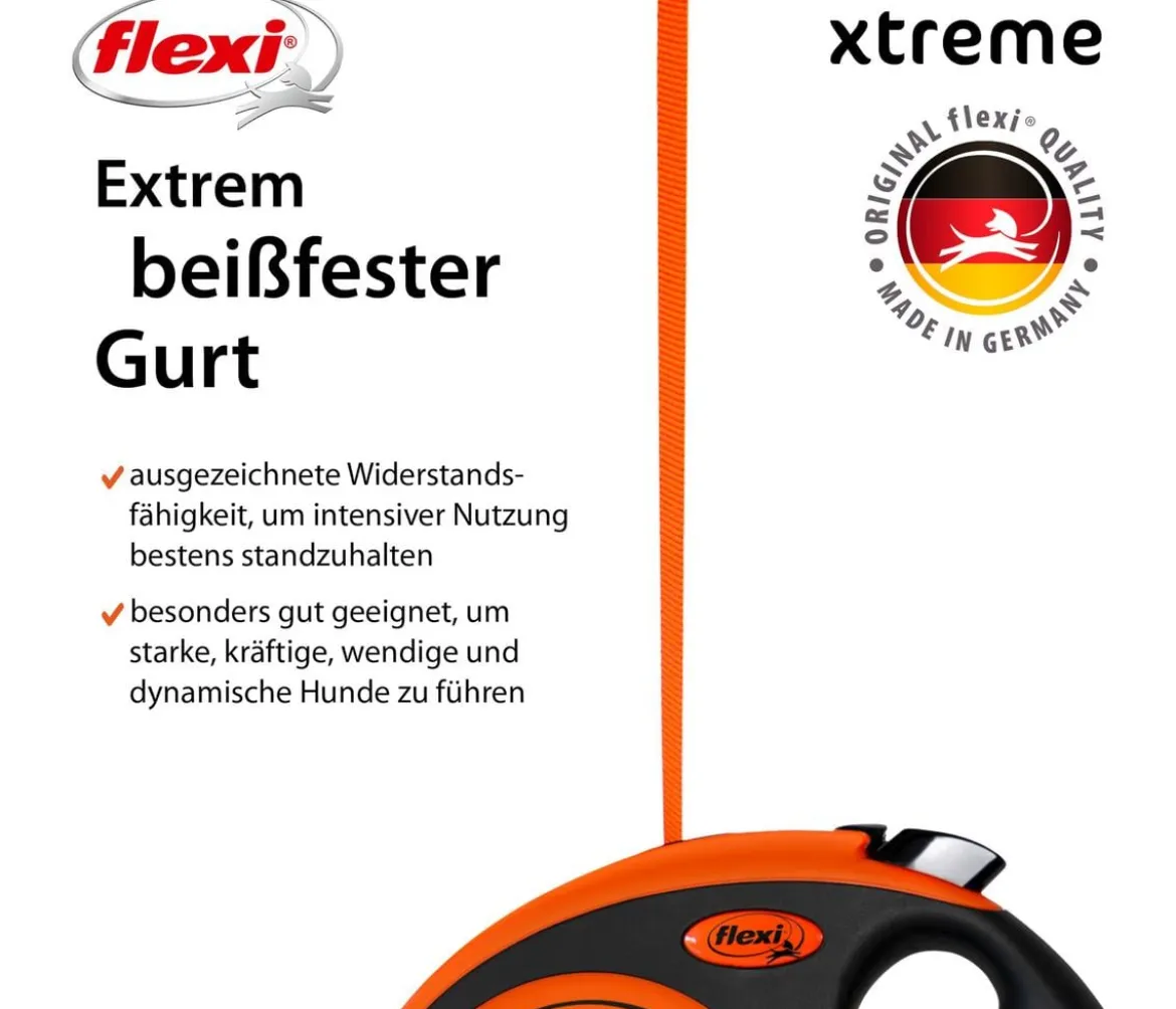 flexi® Hundeleine Gurt-Leine Xtreme, S, 5 m