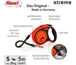 flexi® Hundeleine Gurt-Leine Xtreme, S, 5 m