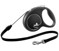 flexi® Hundeleine Seil-Leine Black Design, M, 5 m