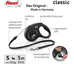 flexi® Hundeleine Seil-Leine Classic, S, 5m