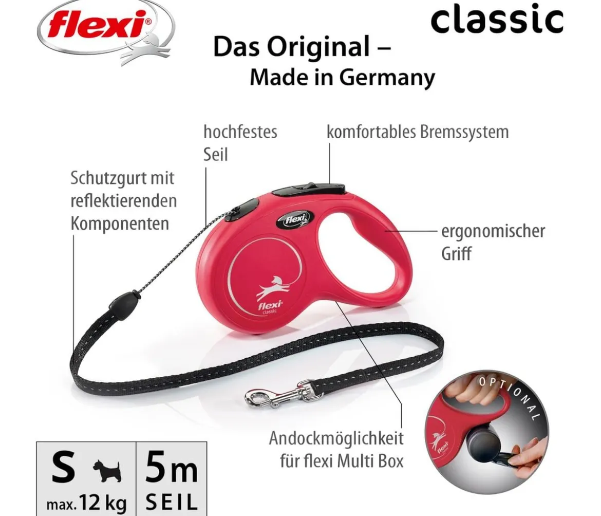 flexi® Hundeleine Seil-Leine Classic, S, 5m