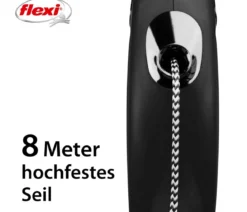 flexi® Hundeleine Seil-Leine Classic, M, 8 m