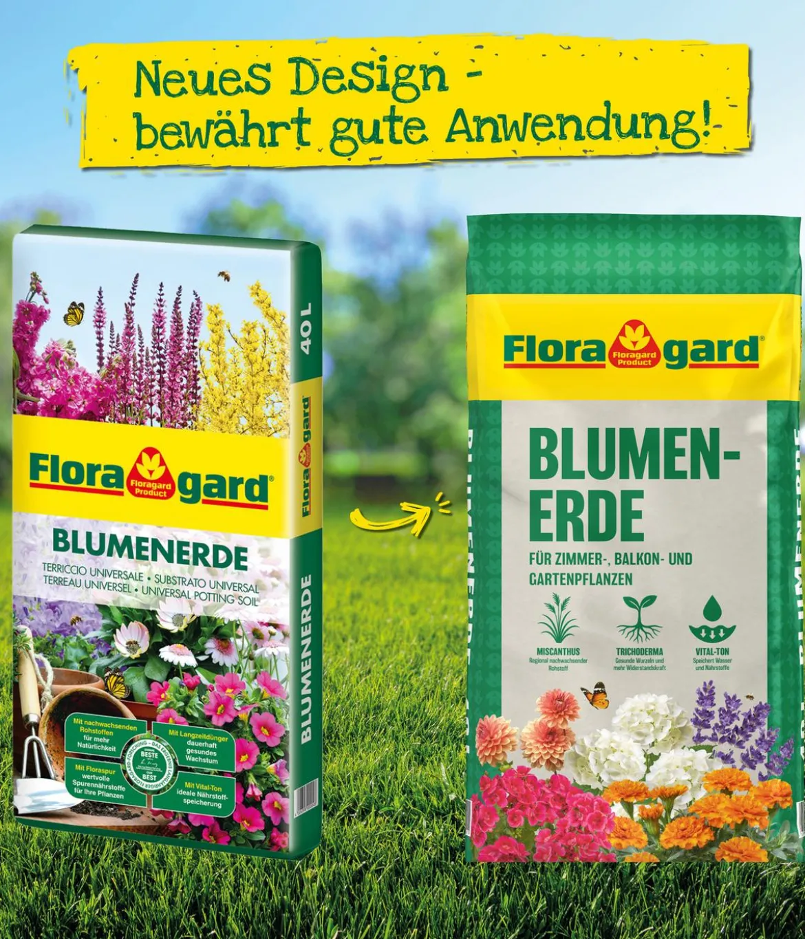 Floragard Blumenerde, 3 x 10 l