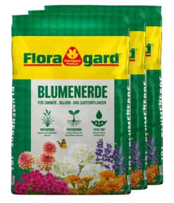 Floragard Blumenerde, 3 x 10 l