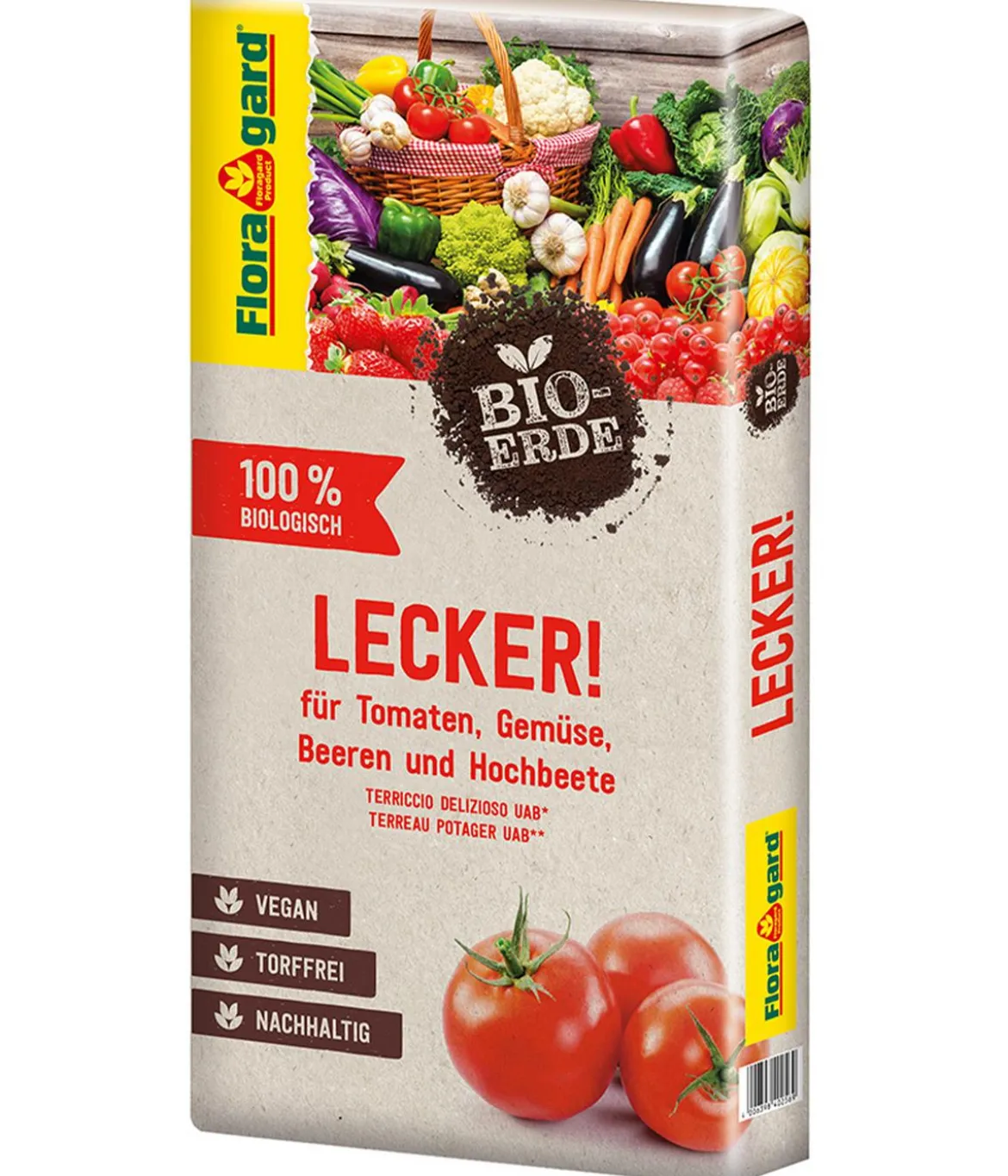 Floragard Hochbeet-Set inkl. 540 l Bio-Füllung, ca. B120/H80/T80 cm