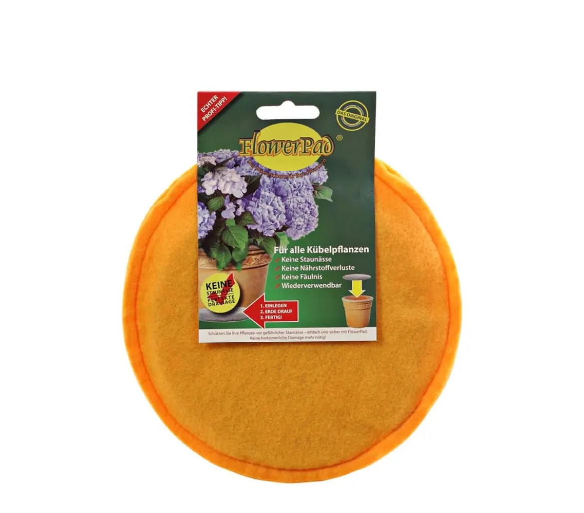 Flowerpad Pflanztopfeinleger, rund, orange