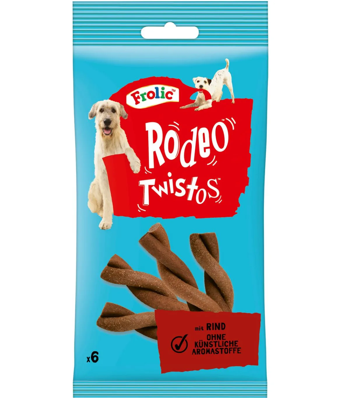 Frolic® Hundesnack Rodeo Twistos, Rind, 6 Stk.
