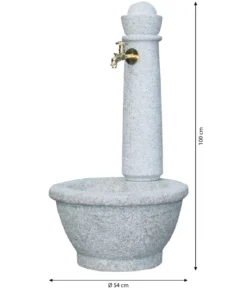 GARANTIA Kunststoff-Gartenbrunnen Roma, Ø 54 x 100 cm