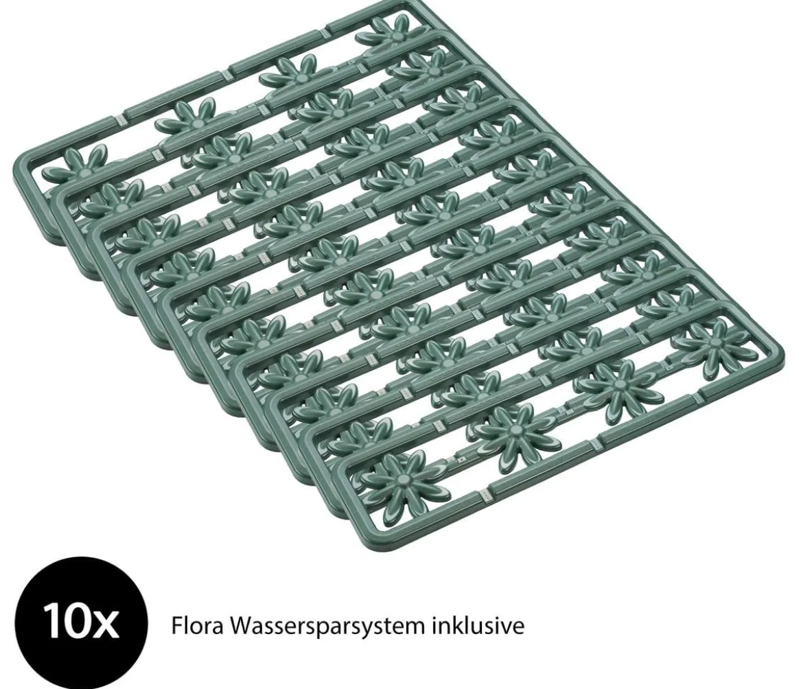 Garantia Kunststoff-Hochbeet Ergo Wood inkl. Wassersparsystem